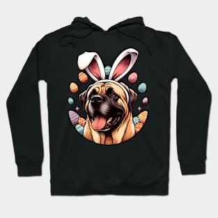 Boerboel Enjoys Easter Festivities with Bunny Ears Hoodie